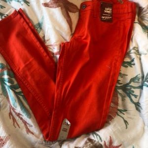 Bright Orange Skinny Jeans NWT